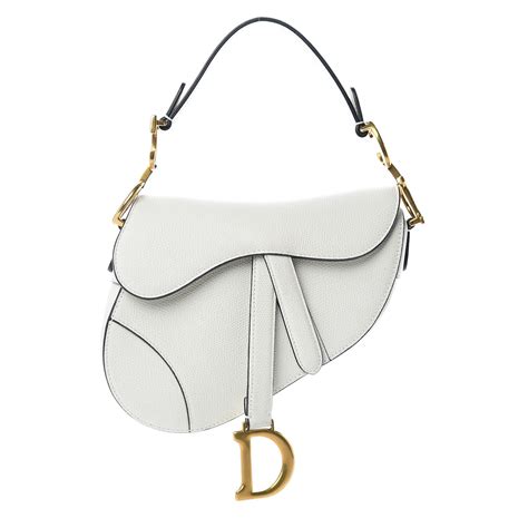 dior white saddle bag|authentic dior saddle bag.